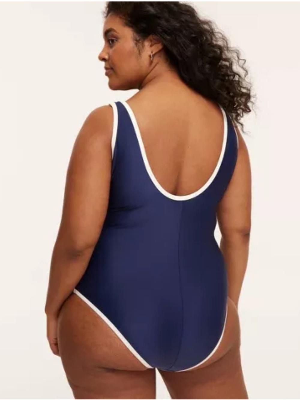 Women's 90s One Piece Swimsuit - Parke x Target Navy Blue- X - Picture 2 of 7